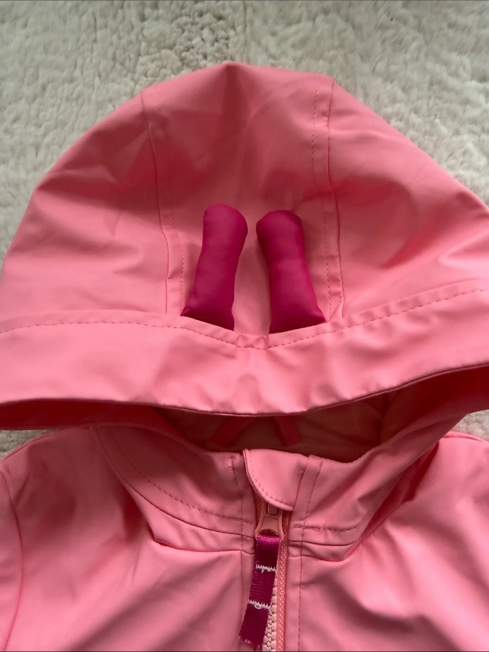 Cat & Jack Pink Butterfly Rain Jacket - Size 12M